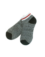 Double Layer Ankle Socks with Brushed Fleece Inner Lining -  Cabin Black